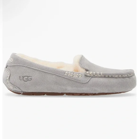 UGG Women’s Ansley Gray Slipper - rubber bottom. Size 11 -RUNS SMALL - Picture 14 of 14